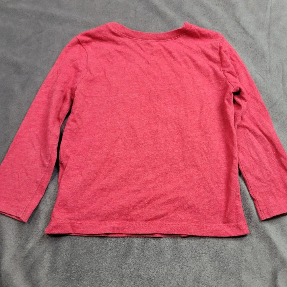 Old Navy Disney Mickey Mouse Little Guy Big Heart Red Long‎ Sleeve Shirt 2T